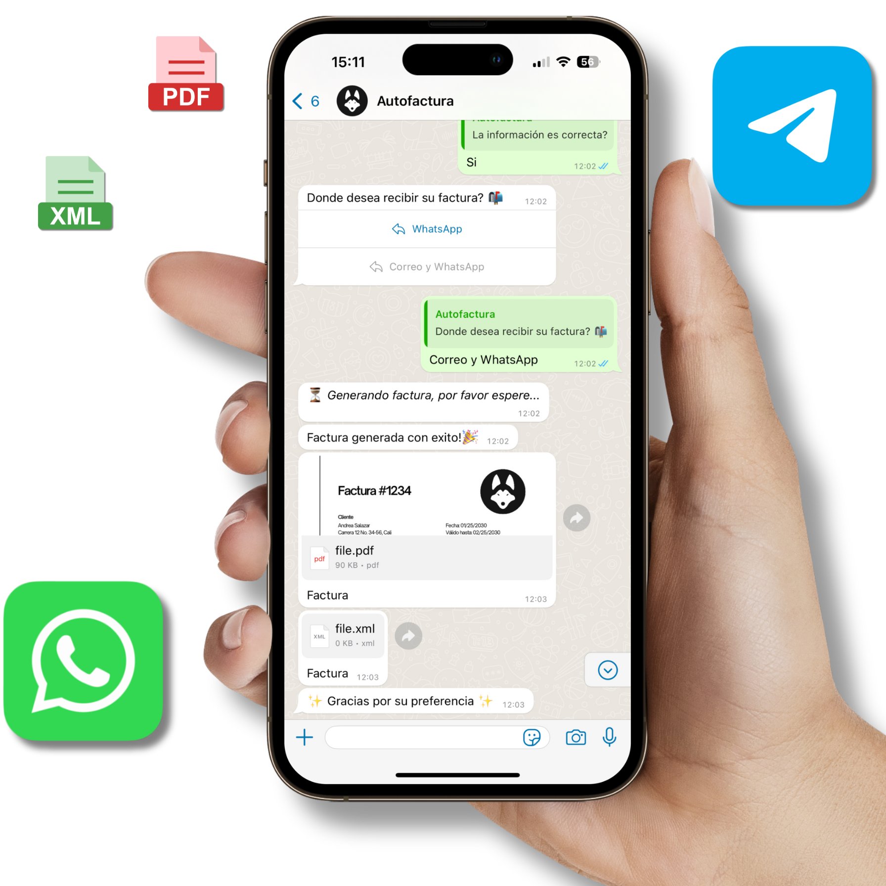 Autofacturación Fácil por WhatsApp